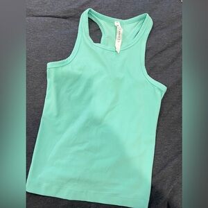 Almost new Lululemon workout top in mint green